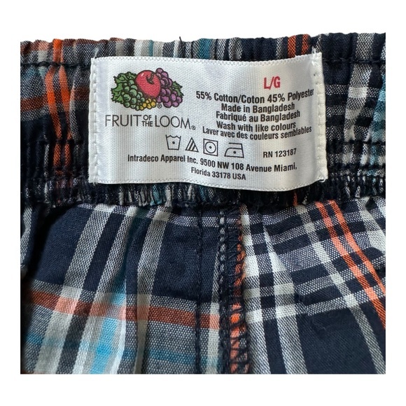 Pair Of Fruit of the Loom Men's Woven Sleep Pajama Pants,‎ Large - Picture 8 of 8
